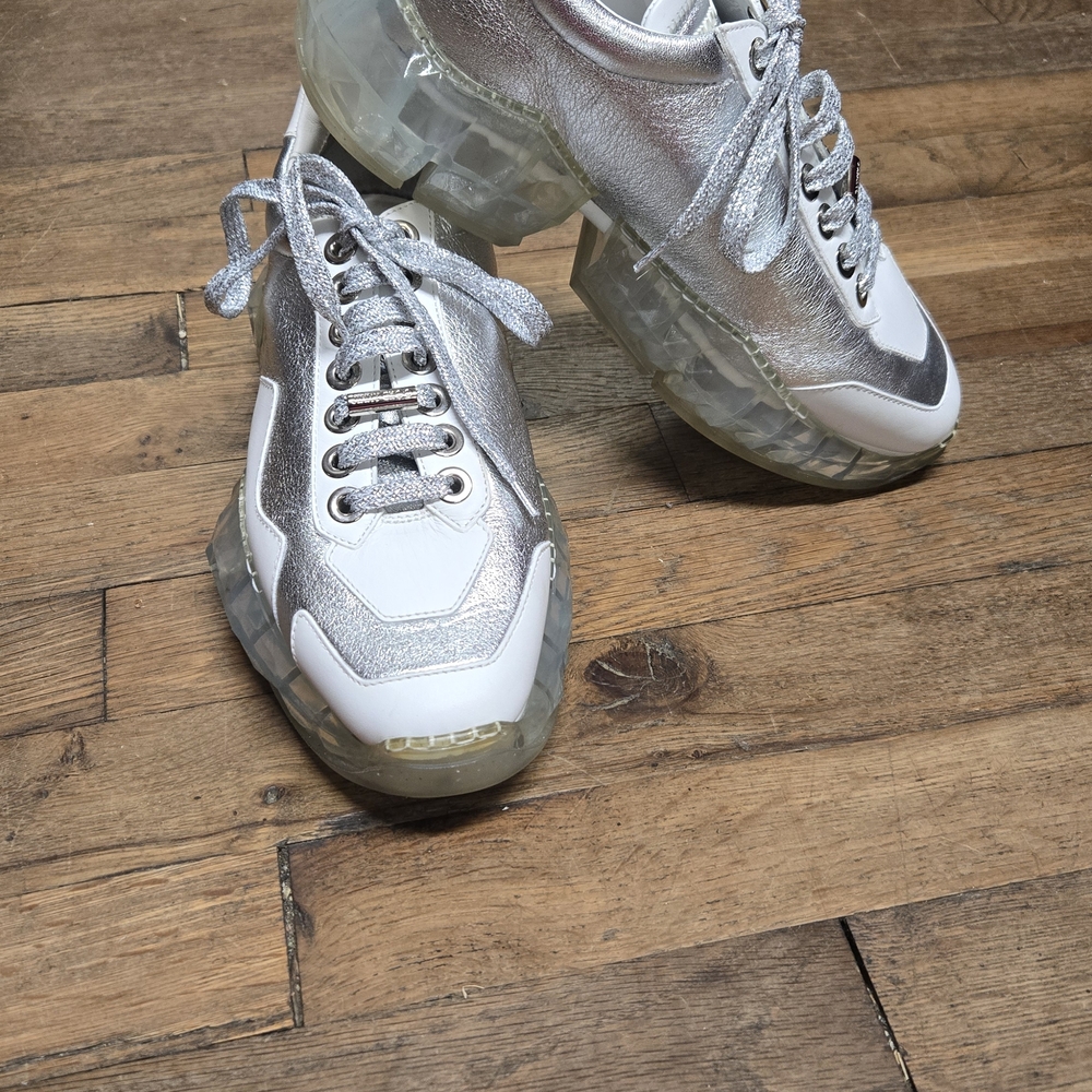 Jimmy Choo Diamond Metallic Chunky Women's Sneakers